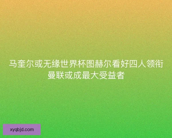 马奎尔或无缘世界杯图赫尔看好四人领衔曼联或成最大受益者